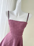 Marries Classic Purple Mini Textured Dress