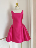 Pink Ruffles Short Mini Homecoming Dress