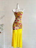 Eye Catching Two Tone Butterfly Dress