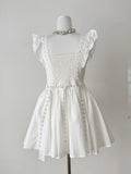 Lace Chic White Short Dress
