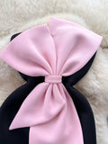 Debonair Black and Pink Bow Dress