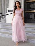 Cosmopolitan Sparkle Pink Sequin Tulle Dress