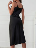 Versatile Black Slip Dress