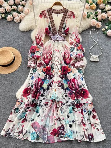 fantasy maxi dress Angel Wing Print Maxi Dress Dark Halter Racerback