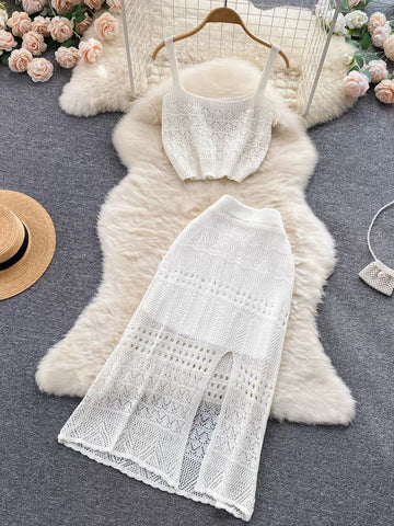 crochet dress set Blossom Crochet Maxi Dress