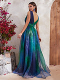Prism of Elegance Cinched Waist Dress