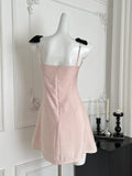Lace Sweet Pink Sleeveless Dress