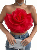 Pink Rose Sculptural Blouse