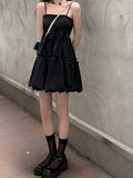 Black Flouncy Black Cocktail Dress