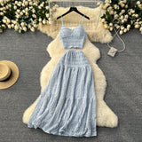 Elegant Springtime Crop Top and Tiered Skirt Set