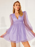 Fairy-Tale Sparkle Lavender Tulle Dress