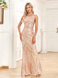 Sparkle Trumpet Mermaid Rose Gold Party Dress