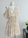 Romantic Vibe Printed Halter Dress