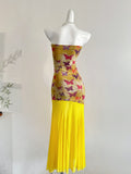 Eye Catching Two Tone Butterfly Dress