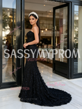 Sequin Beading Sweetheart Trumpet Mermaid Prom Dress