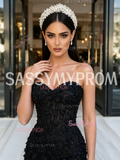 Sequin Beading Sweetheart Trumpet Mermaid Prom Dress
