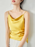 Graceful Silk-Feel Spaghetti Strap Top