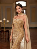 Prom Queen Dream Dazzling Gold Sequin Dress