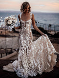 Trumpet Mermaid Lace See Though Sexy Wedding Dress