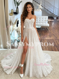 sparkle sequin tulle wedding dress