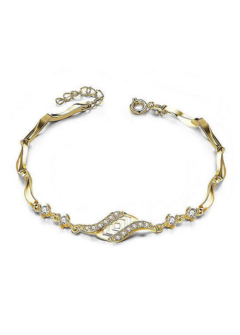 Sparkle 18K Gold Plated Alloy Bracelet