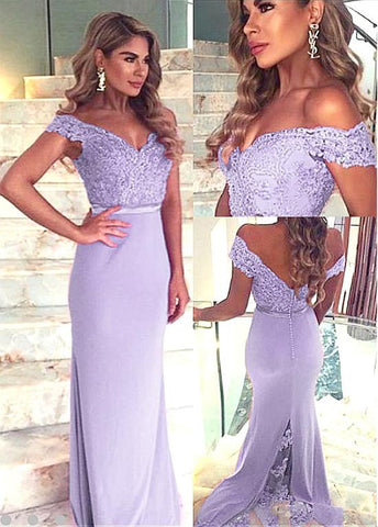 Chic Fabulous Lavender Sheath Formal Dresses