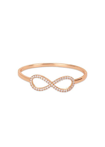  Rose Golden CZ Infinity Bracelet