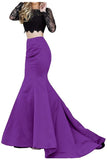 Long Sleeve Lace Top Mermaid Dress