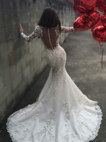  Mermaid Bridal Gown With Court Train