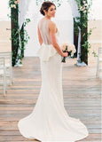 Tulle & Four Way Spandex Scoop Mermaid Wedding Dress