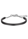 Black Titanium Steel Arch Bracelet