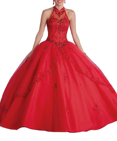 Red Sweet 16 Quinceanera Dress