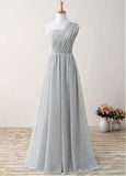 Gary Glamorous Sequin Cloth One Shoulder Neckline A-Line Prom Dresses