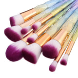Concealer Cosmetic Brush 10Pcs Gradient Color Makeup Brush