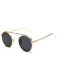Vintage Chunky Frame Round Sunglasses