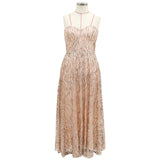 Sweetheart Sequin Gold Tea Length Party Dress