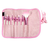 Eyeliner Brushes With Pink Alphabet Bag 8 Pcs