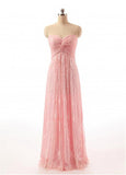 Graceful Lace Sweetheart Neckline A-line Bridesmaid Dresses
