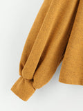 Vintage Yellow Lantern Sleeve Drop Shoulder Sweatshirt