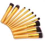  Blending Smoked Eyeshadow Powder Golden Brushes