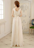 Elegant Chiffon V-neck A-line Prom Dress