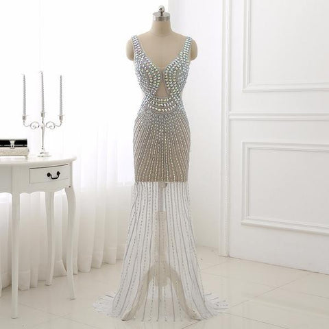 diamond princess dress Sparkle Strapless Princess Wedding Dress with Rhinestone Embellished Long Veil - Alisse Bridal Snow/Winter-Diamond White / Stone - Lace