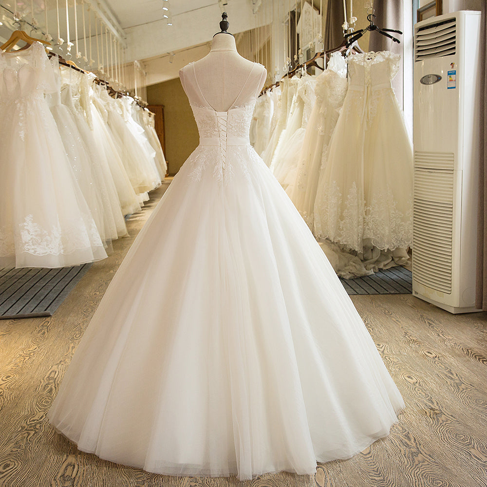 Lace Luxury Beaded Wedding Dress – Sassymyprom