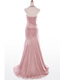 Halter Crystal A-Line Pleats Evening Dress