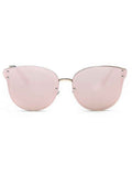 Lovely Pink Frameless Mirrored Sunglasses