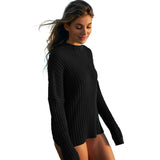Sample Black Round Neck Sweater