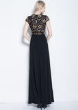  Fabulous Lace & Stretch Chemical Fiber Jewel Neckline A-Line Evening Dress