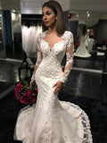  Mermaid Bridal Gown With Court Train