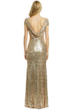 Gold Sequins Wedding Party Gowns