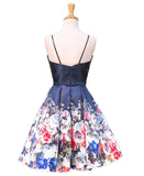 Floral Party Short Homecoming Dresses
